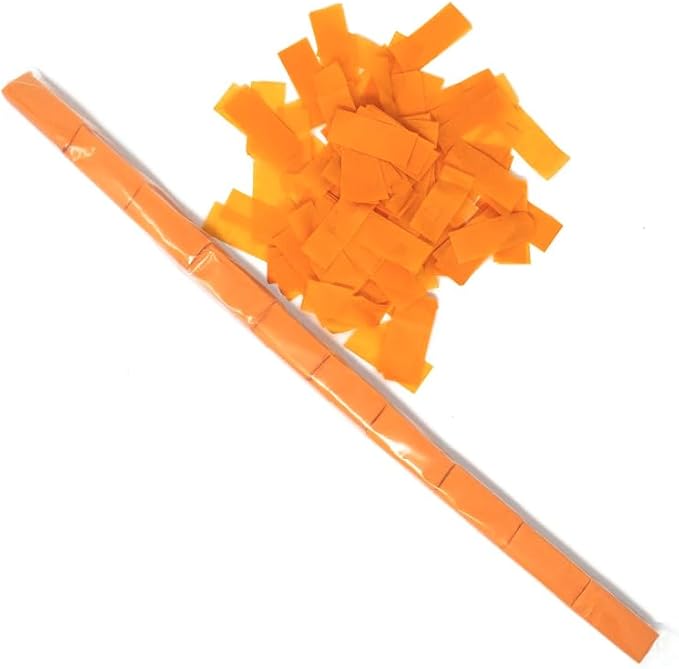 Ultimate Confetti - Orange Tissue Confetti - Speed Load Cannon Sleeve (1/4lb)
