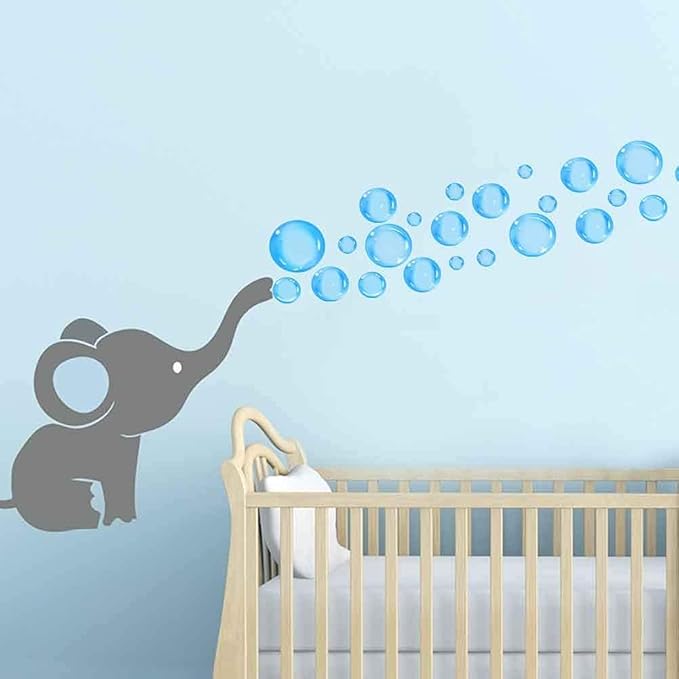 27Pcs Blue Flat Bubble Cupcake Toppers Underwater Party Decor Supplies Bubble Cake Decorations For Under The Sea Mermaid Birthday