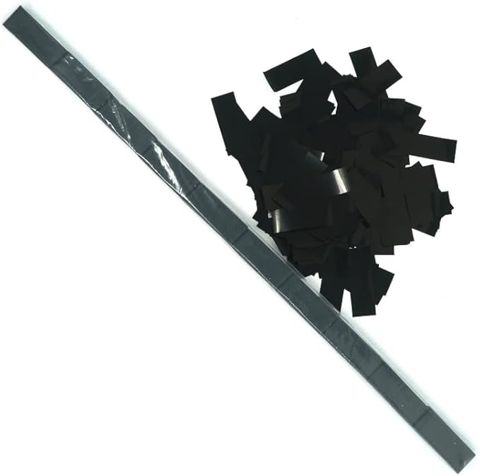Ultimate Confetti - Black Metallic Confetti - Speed Load Cannon Sleeve (1/4lb)