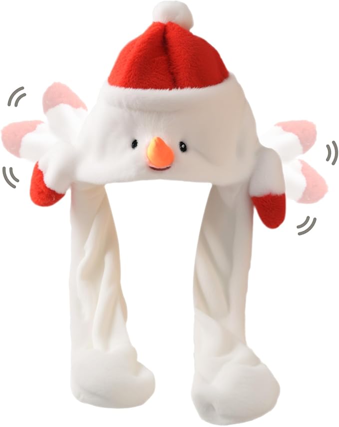 Animal Hat with Funny Plush Moving Ears,Crazy Hats for Kids Holiday Cosplay Easter Dress Up Cute Hat Kids Gift