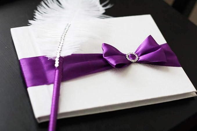 ITIsparkle 1" Inch Double Faced Satin Ribbon 50 Yards-Roll Set for Gift Wrapping Scrap Books Party Favor Hair Braids Baby Shower Decoration Floral Arrangement Craft Supplies, Purple Ribbon