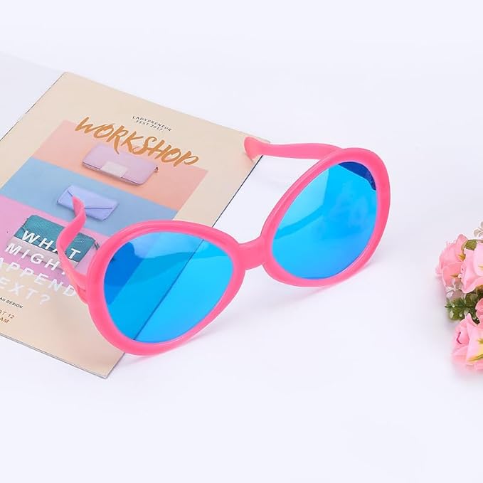 6pcs Giant Big Eyeglasses Large Huge Novelty Funny Sunglasses Eyewear Party Supplies For Adults Festival Holiday Party Favors Photo Booth Props