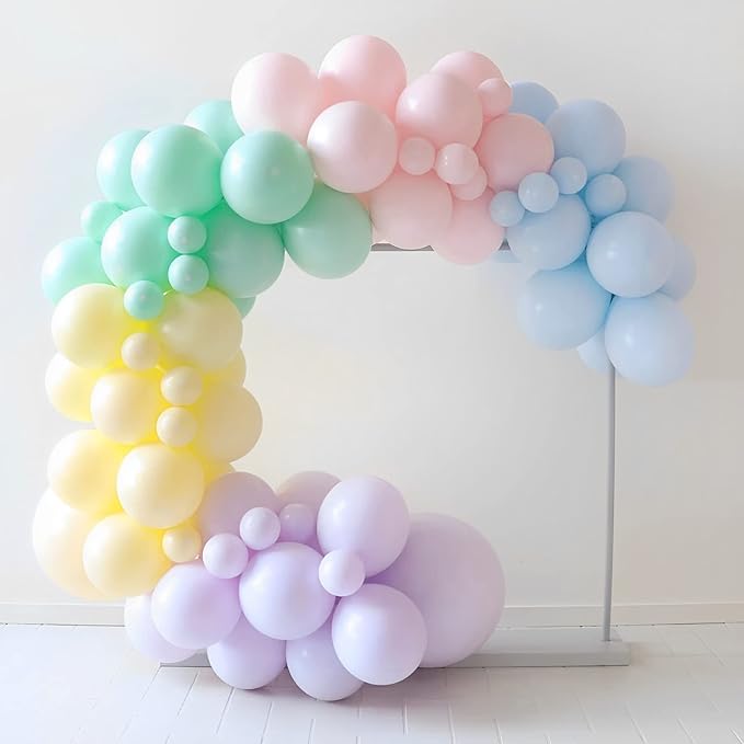 Voircoloria 105pcs Baby Blue Balloons 12inch Party Latex Balloons for Birthday Graduation Baby Shower Anniversary New Year Holiday Party Decorations