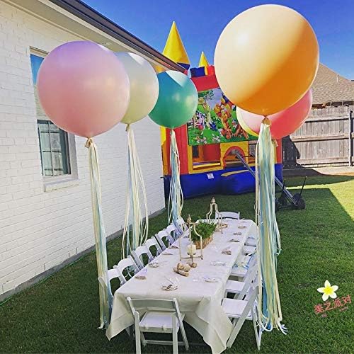 36 Inch Giant Latex Balloons, Standard Green Round Balloons for Birthdays Weddings Receptions Festival Party Decoration, Pack of 5 Pcs