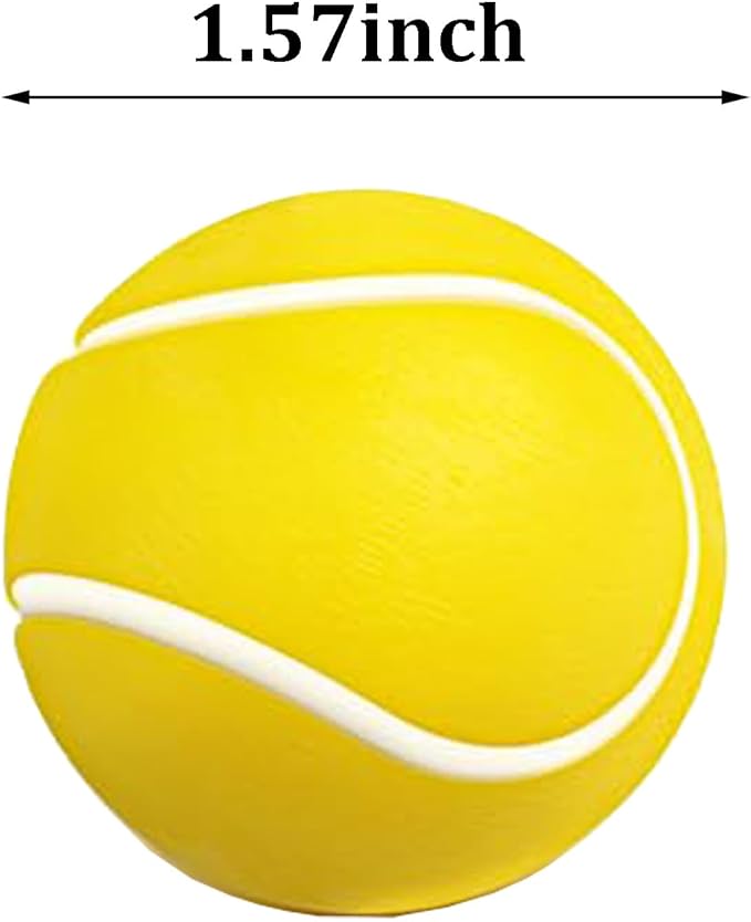 24Pcs Tennis Cupcake Toppers Foam Sports Ball Tennis Cupcake Picks for Baby Shower Kids Tennis Theme Birthday Party Cake Decorations Supplies