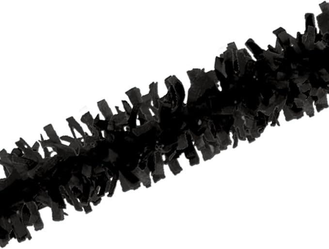 Beistle Black Tissue Festooning Garland-1 Pc