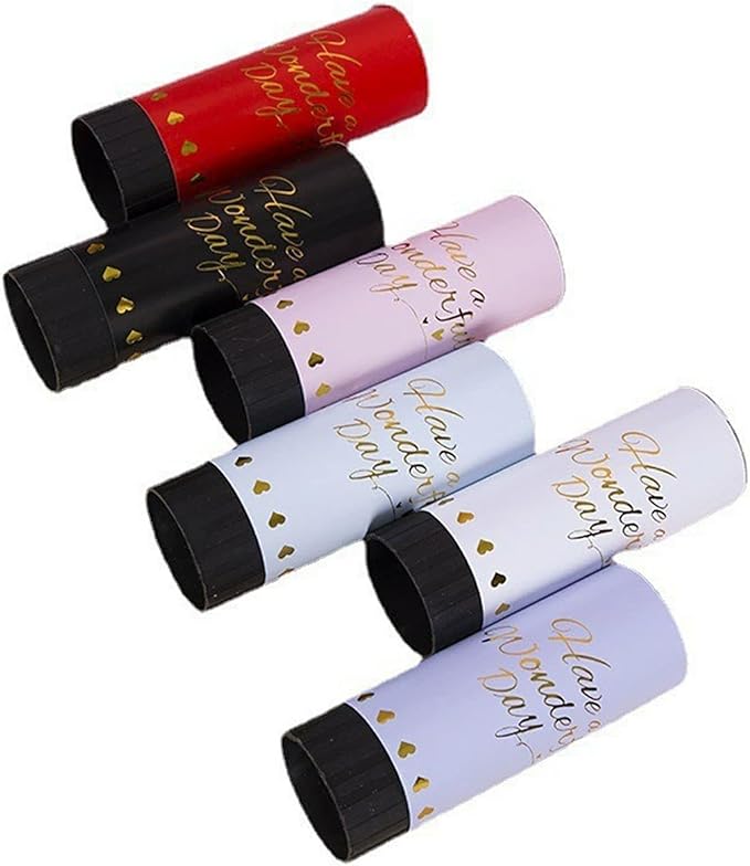 6 Pack Confetti Cannon, Multicolor Party Poppers Confetti Shooters for Wedding Birthday Holiday Celebration Christmas New Year Events Prank Graduation, Funny Small Confetti Popper, Easy To Use (Mix)