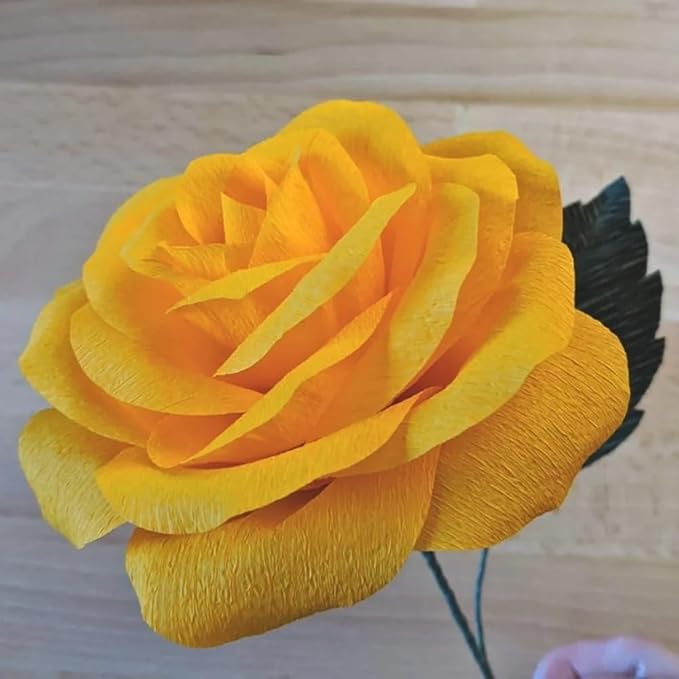 Yellow Crepe Crepe Paper Roll Streamer - 81 ft (Pack Of 1) - Perfect For Parties, Decorations & Events