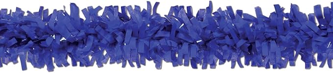 Beistle Blue Tissue Festooning Garland-1 Pc