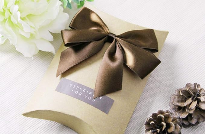 ITIsparkle 1/4" Inch Double Faced Satin Ribbon 50 Yards-Roll Set for Gift Wrapping Scrap Books Party Favor Hair Braids Baby Shower Decoration Floral Arrangement Craft Supplies, Dark Olive Ribbon