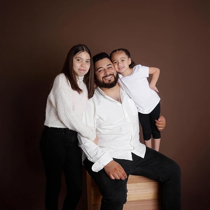 Kate Seamless Paper Backdrop Brown Seamless Backdrop Paper Rolls (106.8''x32.8' Coco Brown)