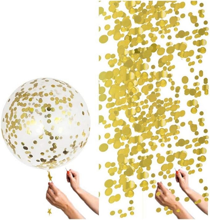 36 Inch Jumbo Giant Confetti Balloons, Clear balloons with Gold Confetti (Premium Helium Quality) Pkg/6,Latex Glitter Balloons for Birthday Wedding Photo Shoot Festival Christmas Event Decorations …