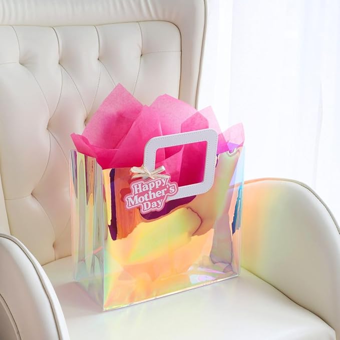 11'' Medium Mothers Day Gift Bag with Tissue Paper and Gift Tag