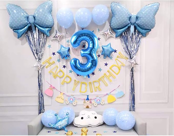 TONIFUL 40 Inch Blue Large Numbers Balloon 0-9 Foil Mylar Big Number 8 Balloon Digital 8 for 2026 Graduation New Year Eve Birthday Party Bridal Shower Engagement Photo Shoot, Anniversary