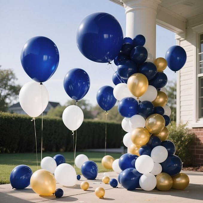 Navy Blue Balloons Latex Party Dark Blue 10 Pack 36 inch Round Navy Balloons for Wedding Graduation Birthday Party Backdrop Decorations