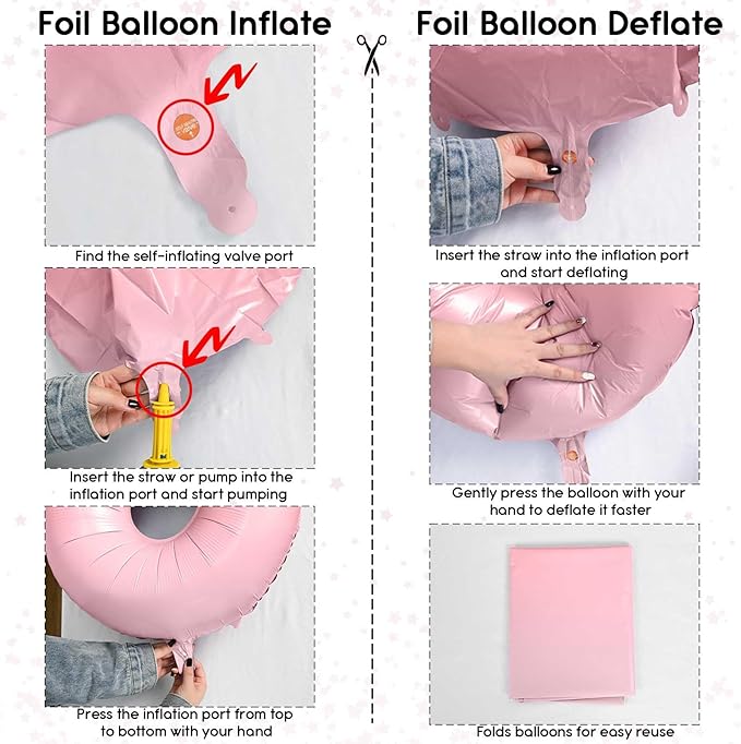 40 Inch 20th Birthday Balloon for Women - Pastel Pink Mylar Self Inflating 20 Balloon Numbers, Big 2 & 0 Helium Foil Birthday Party Decor