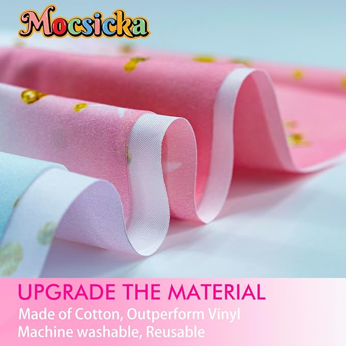 Mocscika Chugga Chugga Two Two Backdrop Red Train Theme 2nd Birthday Party Decorations Happy Second Birthday Cake Table Banner for Photography (Colorful, 10x7ft(120''x82''))