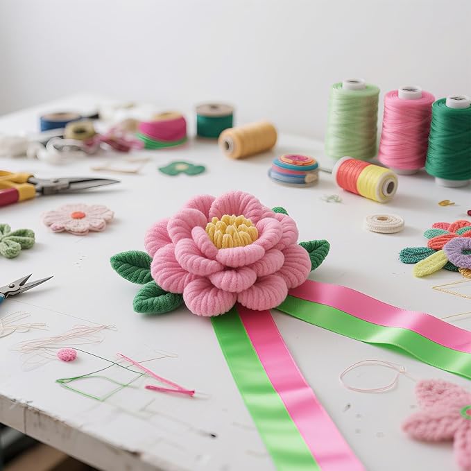 Double Faced Satin Ribbon, 1-1/2 Inch 30 Yards, Pink & Green Flash Two-Tone Ribbon for Gift Wrapping, Flower Bouquet, Bow, Hair, Wedding, DIY Crafts, Holiday Party Decorations