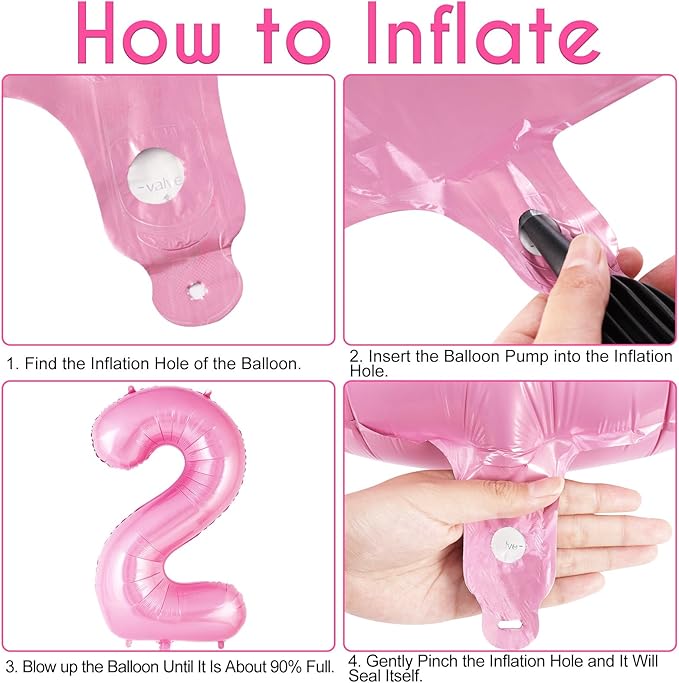 Pink Number 20 Balloon, 40 Inch Big Large Foil Helium Number Balloons, Giant Mylar Number 20 Balloons for 20 Year Old Birthday Party Decorations Supplies Anniversary