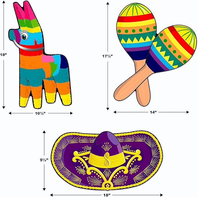 Beistle - Fiesta Cutouts - Standard