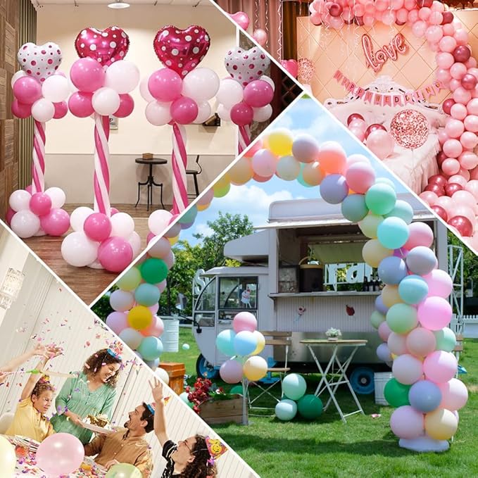 Electric Balloon Pump, Balloon Inflator Machine for Balloons at Home, Portable Dual Nozzle Air Pump Balloon Inflator/Blower Bulk Balloons Filling for Kids Party Decoration(Blue,110V)