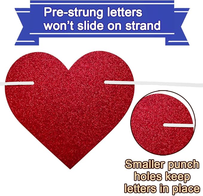 Pre-Strung Yay! You’re Home Banner, NO DIY Glitter Welcome Home Decorations for Military Army Returning Homecoming Party, Blue