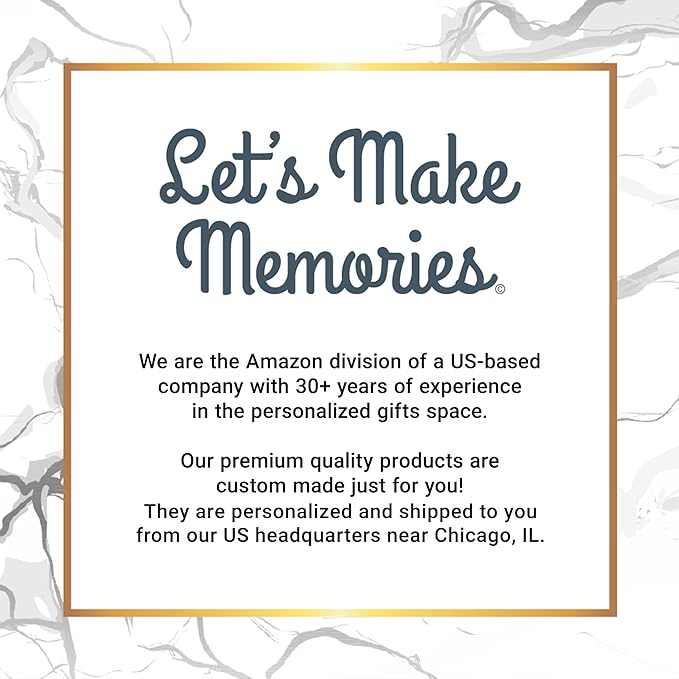Let's Make Memories Personalized Banner - Wedding, Anniversary, Engagement Party Decorations - Customized Banner - Any Text - Indoor/Outdoor Vinyl - Rustic Celebration - Gray - 8 ft
