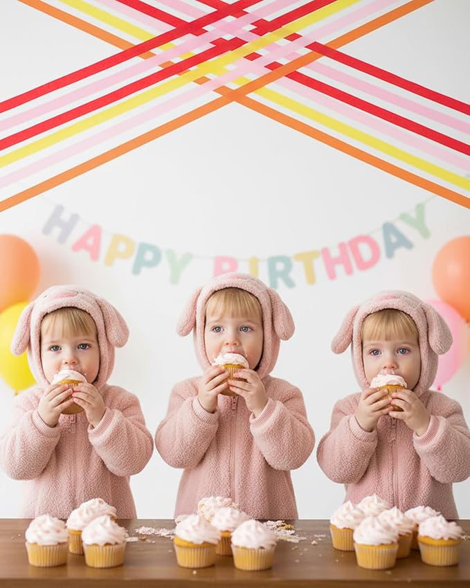8 Rolls Crepe Paper Streamers Party Decorations, 1.77 Inch x 656 Feet Crepe Streamers, Orange Streamers Birthday Party Decorations