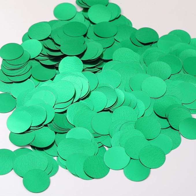 Green Confetti Balloons, 25 Pcs Thickened 12 Inch Clear Latex Balloon with Confetti Inside for Graduation Engagement Bridal Shower Party Baby Shower Gender Reveal Birthday Party Decoration Supplies