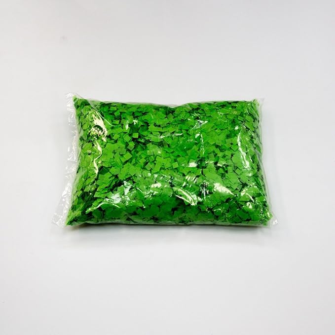 Ultimate Confetti, Light Green Biodegradable Confetti Squares - Flame-Resistant and Slow-Falling Tissue Paper Confetti for Cannon and Launcher use – Best for Celebrations - 1 lb, 16 oz