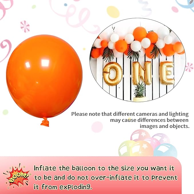 Orange Balloon Arch Kit 111Pcs 18 12 5 Inch Latex Party Balloons Garland for Birthday Baby Shower Wedding Engagement Anniversary Christmas Party Decorations