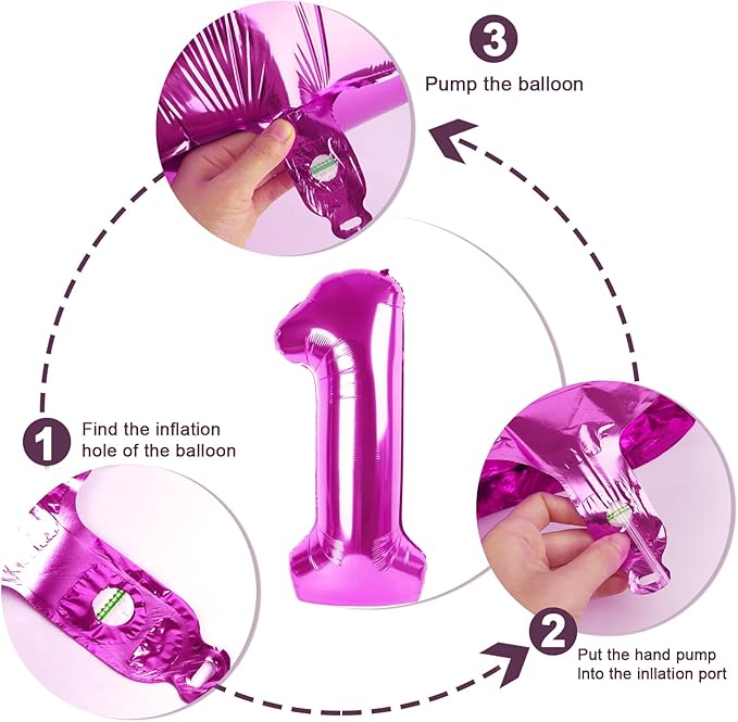 40 Inch Number 8 Balloon, Rose Purple 8 18 28 80 Birthday Balloons for Men Boys, 8th Birthday Decorations Party Supplies, Wedding, Graduations