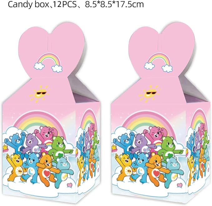 12pcs care bear Cute Bear Candy Box Birthday Party Decorations The Me