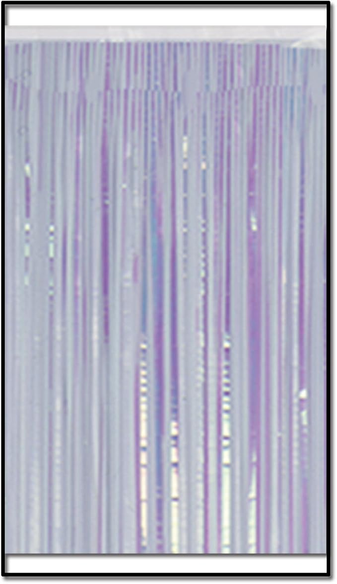 2-Ply FR Metallic Fringe Drape (opalescent) Party Accessory (1 count)