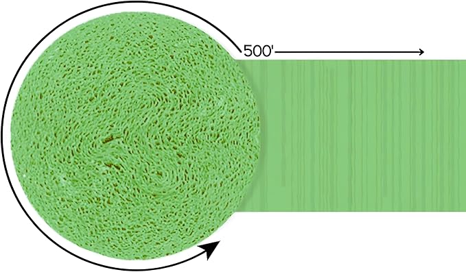 Jumbo Kiwi Green Crepe Paper Roll - 500 ft. - Vibrant Decor, Perfect for Parties & DIY Projects