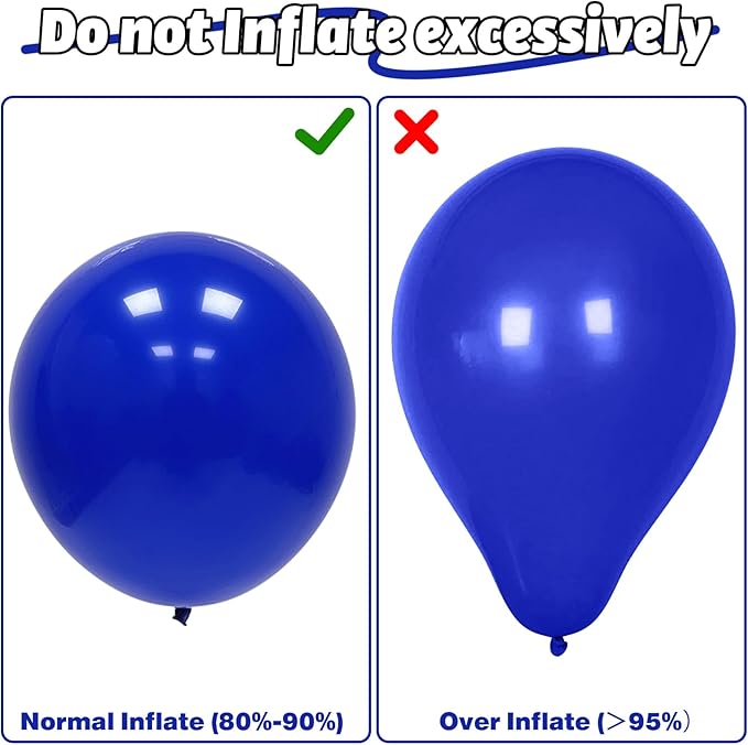 Blue Red Yellow Balloons Royal Blue Yellow Red Balloons for Puppy Party Decorations 60PCS 12INCH Helium Latex Balloon for Arch Carnival Circus Birthday Supplies