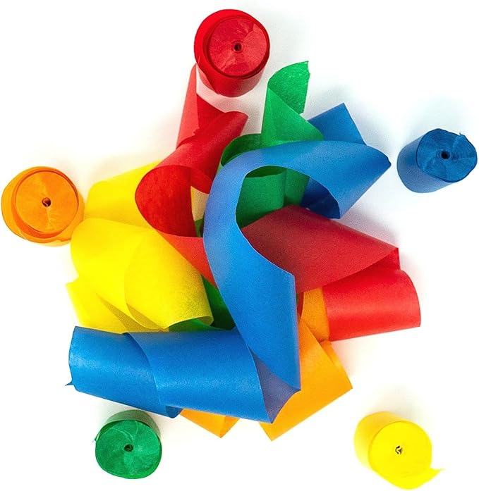 Ultimate Confetti - Multicolor Tissue Paper Confetti Streamers - 20 Rolls (1" x 30')