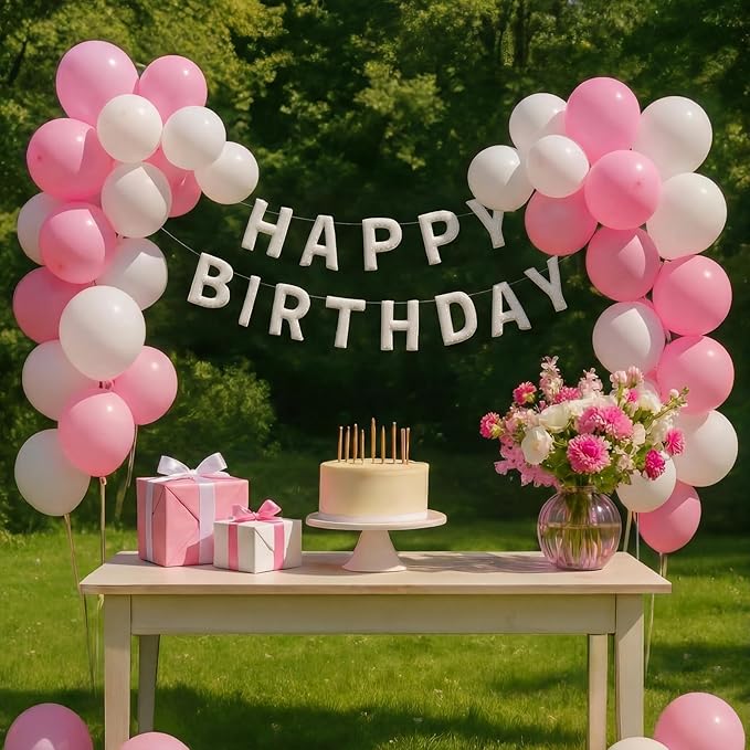 Suncalla Pre-strung Happy Birthday Banner Sign Reusable Felt Happy Birthday Garland Hanging Decorations Party Bunting Garland for Party Decor Photo Pro Home Backdrop (Bohemian)