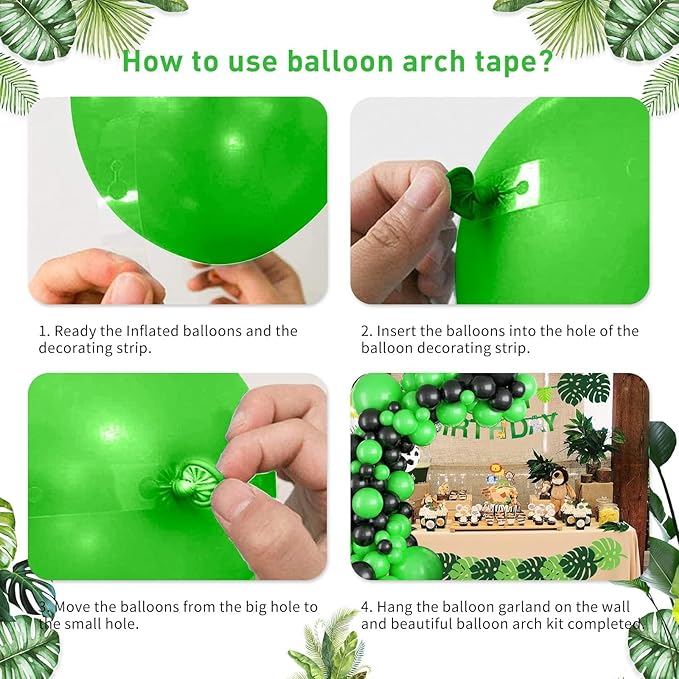 Green and Black Soccer Balloon Garland Arch Kit, Black Light Lime Green Latex Balloons Balloon for Boys Men Video Game Jungle Football Theme Baby Shower Soccer Birthday Party Decorations Supplies
