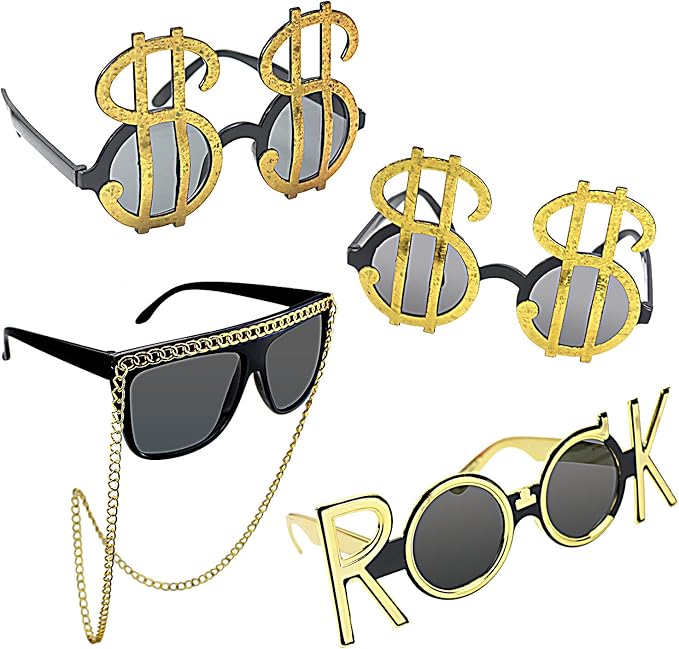 musykrafties Photo Booth Props Sunglasses Set