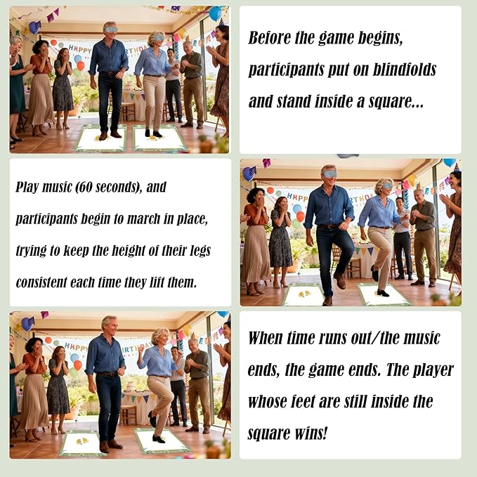 Baby Shower Party Games, Blindfold 60-Second Challenge Party Game, Indoor Outdoor Group Activity, Baby Shower Bridal Shower Party Decorations, Game for Gender Reveal Bachelorette Birthday Retirement