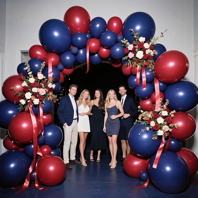Navy Blue Balloon Arch Kit 111Pcs 18 12 5 Inch Latex Party Balloons Garland for Birthday Baby Shower Wedding Engagement Anniversary Christmas Party Decorations