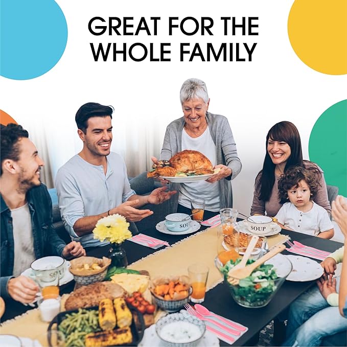 Party Solids Pink Plastic Silverware Heavy Duty 150 Pieces Pink Disposable Silverware Heavy Duty, Utensil Sets, 50 Of Each Forks, Knives & Spoons Disposable Cutlery Set For Party Supplies