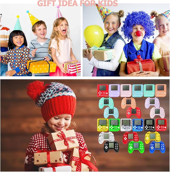 Sinikoro 24 Pack Video Game Party Favors for Kids Video Game Keychain Video Game Birthday Party Supplies