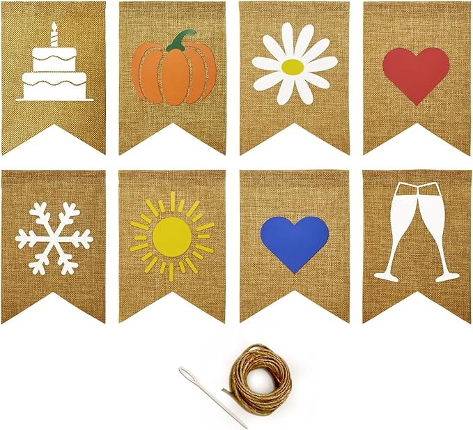 Custom Banner with Letters – Personalized Burlap or White Canvas Banner, Premium Durable Fabric, Neutral Party Decor, Choose Your Message, DIY or Pre-Strung Option, Made For You