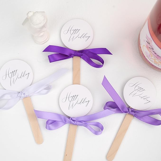 MAYREEL 3/8 Inch Purple Satin Ribbon for Gift Wrapping Wedding Bridal Shower Crafts 5 Rolls 10 Yards Each Color Total 50 Yards