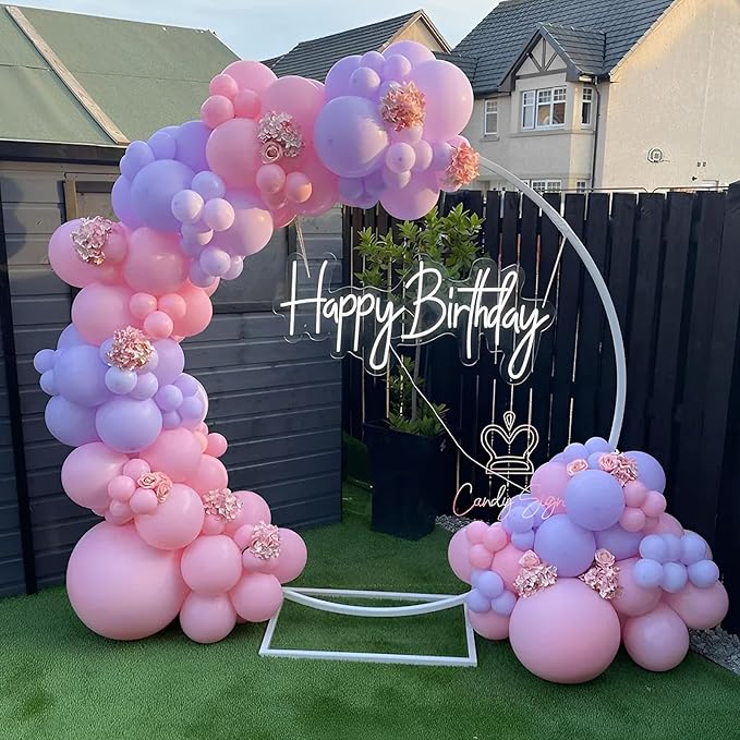 Voircoloria 110pcs Pastel Purple Balloons 12inch Light Purple Latex Party Balloons for Graduation, Easter, Wedding, Birthday, Bridal Shower, Rainbow Party, Baby Shower, Anniversary Party Decorations
