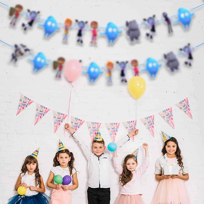 Vamprina Garland Decoration – Cute Vampire Fantasy Theme Hanging Garland for Birthday Celebration Setup, Wall and Backdrop Display, Party Room Styling, Photo Area Decoration, and Spooky.