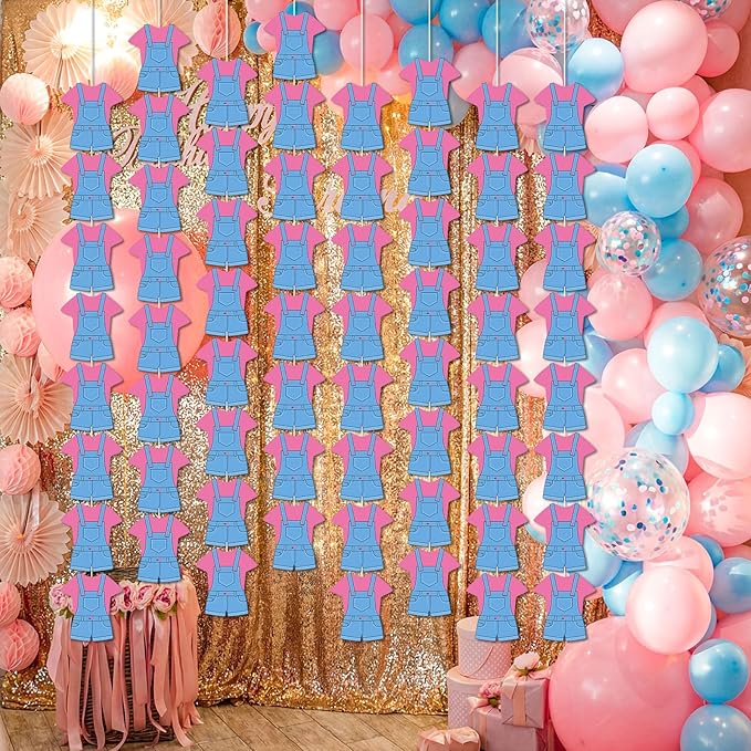 Eaasty 8 Pcs Cartoon English Teacher Paper Garland Banner Sweet Cute Garland Enlightened Teacher Banner Pink Party Decorations for Birthday Photo Booth Prop Classroom Party Supplies