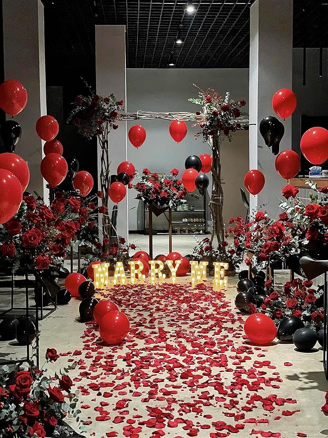 Black and Red Balloon Arch Kit, 114PCS Red and Black Balloons, 4 Sizes Black Red Balloons for Birthday New Year Party Decorations